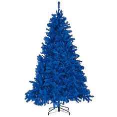 Beliani Božično drevo 210 cm modro FARNHAM