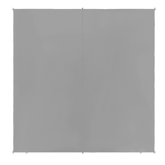 Beliani Senčni list v kvadratni obliki 300 x 300 cm sive barve LUKKA