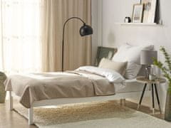 Beliani Reliefno posteljno pregrinjalo 140 x 210 cm taupe SHUSH