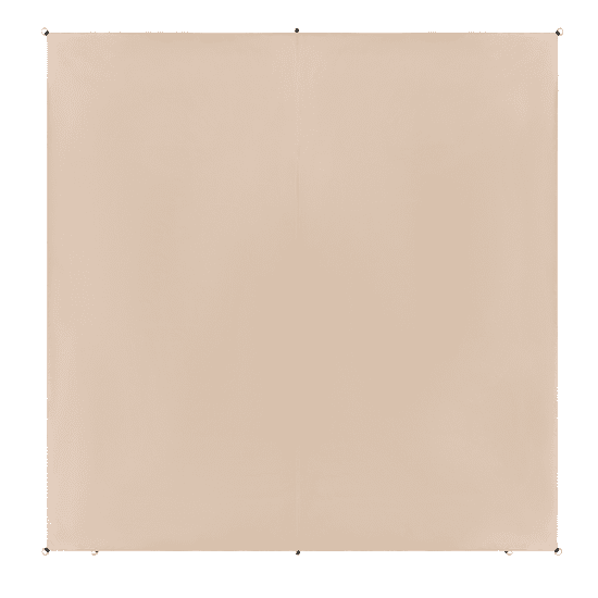 Beliani Senčni list v kvadratni obliki 300 x 300 cm bež LUKKA