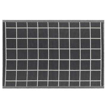 Beliani Zunanja preproga 120 x 180 cm črno-bela RAMPUR