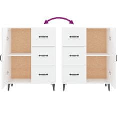 Vidaxl Komoda bela 69,5x34x90 cm inženirski les