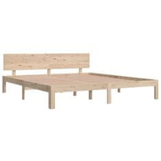 Vidaxl Posteljni okvir iz trdnega lesa 180x200 cm 6FT