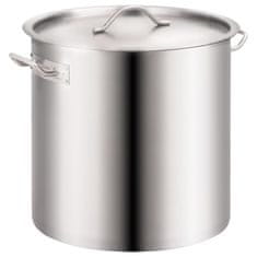Vidaxl Lonci za juho 2 kosa 98/50 L nerjaveče jeklo
