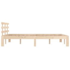 Vidaxl Posteljni okvir iz trdnega lesa 150x200 cm 5FT