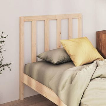 Vidaxl vidaXL Vzglavje postelje, 81x4x100 cm, masivni borov les