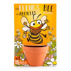 Radis et Capucine Gojitveni lonec za sajenje Čebeljih cvetlic, za otroke 