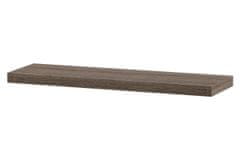 Autronic Stenska polica 90 cm, MDF, 3D hrastov dekor Sonoma temno, pakirano v zaščitno folijo P-013 SON2