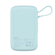 BASEUS qpow powerbank 10000mah vgrajen kabel lightning 20w hitro polnjenje scp afc fcp modra (ppqd020003)