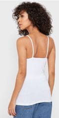 Vero Moda Ženska majica brez VMINGE Slim Fit 10229188 Bright White (Velikost M)