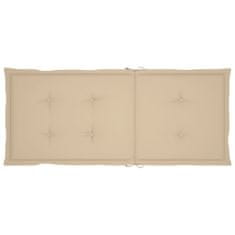 Vidaxl Blazine za vrtne stole 4 kosi bež 120x50x3 cm blago