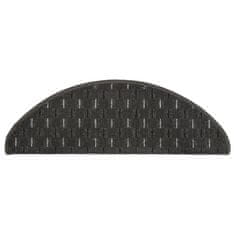 Vidaxl Preproge za stopnice 15 kosov antracitne 56x20 cm
