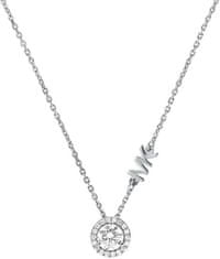 Michael Kors Nežna srebrna ogrlica s cirkoni MKC1208AN040