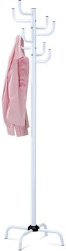 Autronic Stojalo obešalnik, jeklena konstrukcija, Bela sijoče kisla kumarica, višina 182 cm, nosilnost 10 kg 80609-A WT