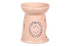 Autronic Aroma svetilka z motivom marjetice, marelična barva, porcelan. ARK3518-APPR