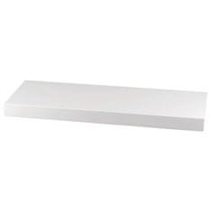 Autronic Stenska polica 60 cm, MDF, barva bela visok sijaj, pakirano v zaščitno folijo P-001 WT