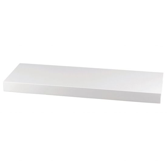 Autronic Stenska polica 60 cm, MDF, barva bela visok sijaj, pakirano v zaščitno folijo P-001 WT