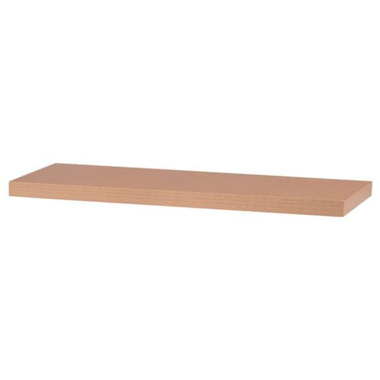 Autronic Stenska polica 80 cm, MDF, 3D naravni dekor bukev, pakirano v zaščitno folijo P-005 BUKEV