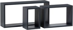 Autronic Stenska polica, komplet 3 kos, MDF, siva barva mat, pakirano v zaščitno folijo P-009 GREY2