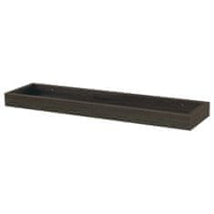 Autronic Stenska polica s povečano robovi, MDF, dekor oreh, embalaža folijo P-011 WAL