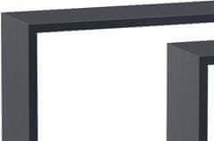 Autronic Stenska polica, komplet 3 kos, MDF, siva barva mat, pakirano v zaščitno folijo P-009 GREY2