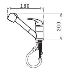 CASARREDO Pipe FIDO zložljiv Črna