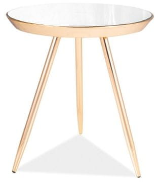 CASARREDO Kavna mizica BORA C zlato/ogledalo