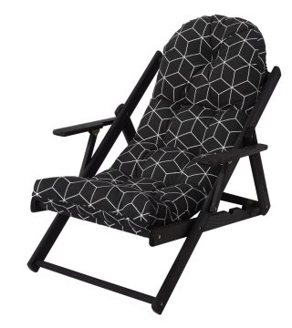eoshop BORNEO ležalnik lesena - grafit 40309-800