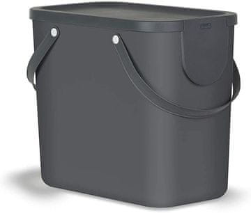 eoshop ALBULA škatlasti sistem za sortiranje odpadkov 25L - antracit