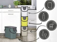 eoshop ALBULA škatlasti sistem za sortiranje odpadkov 25L - antracit