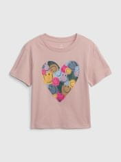 Gap Otroške Majica organic srdce S