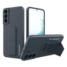 slomart wozinsky kickstand case silikonski ovitek s stojalom za samsung galaxy s22 mornarsko moder