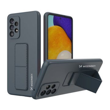 slomart wozinsky kickstand case silikonski ovitek s stojalom za samsung galaxy a53 5g navy blue