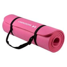 slomart Gymnastic Yoga Premium protidrsna podloga za vadbo 10mm + ovitek, roza