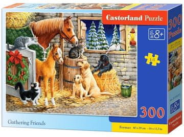 Castorland Puzzle Srečanje prijateljev v hlevu 300 kosov