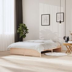 Vidaxl Posteljni okvir iz trdnega lesa 150x200 cm 5FT