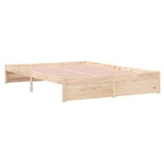 Vidaxl Posteljni okvir iz trdnega lesa 150x200 cm 5FT