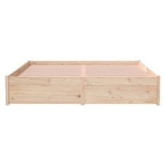 Vidaxl Posteljni okvir iz trdnega lesa 150x200 cm 5FT