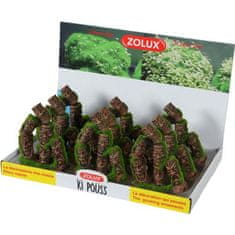 Zolux Dekoracija akvarija z mahom poraščeno TOTEM 3 z živimi mahovimi semeni 10,2 x 6,3 x 13,9cm