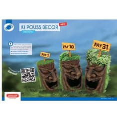 Zolux Dekoracija akvarija z mahom poraščeno TOTEM 3 z živimi mahovimi semeni 10,2 x 6,3 x 13,9cm