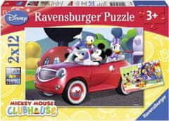 Ravensburger Puzzle Mickey Mouse s prijatelji 2x12 kosov