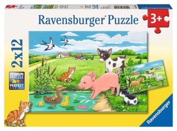 Ravensburger Puzzle Baby živali 2x12 kosov