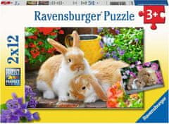 Ravensburger Sestavljanka Cuddle time puzzle 2x12 kosov