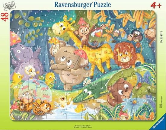 Ravensburger Puzzle Živali iz džungle 48 kosov