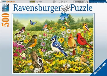 Ravensburger Puzzle Ptice na travniku 500 kosov