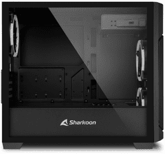 Sharkoon V1000 ohišje, gaming, mATX, RGB, okno, črno (V1000 RGB)