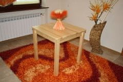 eoshop Jedilna miza 60x60 iz masivnega bora (barva lesa: oreh)