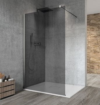 Gelco VARIO CHROME stenska tuš pregrada, premazano dimljeno steklo 1000 mm