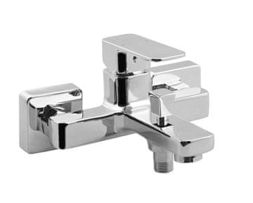 AQUALINE AQUALINE FACTOR stenska kopalniška armatura, krom, kvadratna oblika