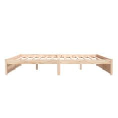 Vidaxl Posteljni okvir iz trdnega lesa 200x200 cm